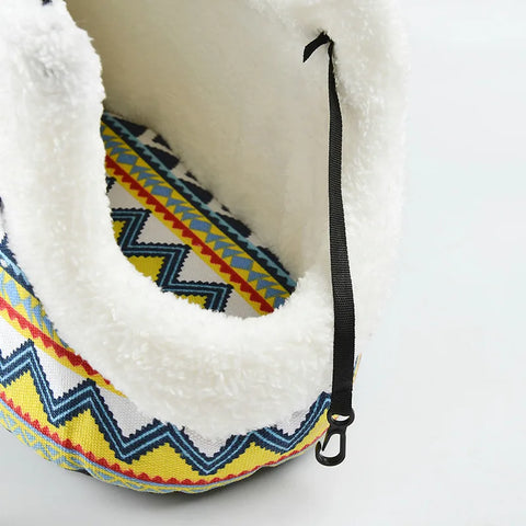 Stylish and Cozy Classic Pet Carrier Backpack for Small Dogs - Perfect for Outdoor Adventures with Your Chihuahua or Pug