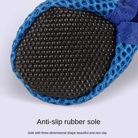 Protect Your Pup's Paws with Our 4-Piece Non-Slip Breathable Dog Boots – Perfect for Small to Medium Dogs!
