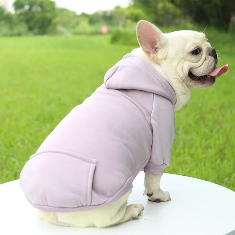Cozy Up Your Pup: Stylish Dog Winter Hooded Sweatshirt for Small to Medium Breeds - Perfect for Chihuahuas and French Bulldogs!