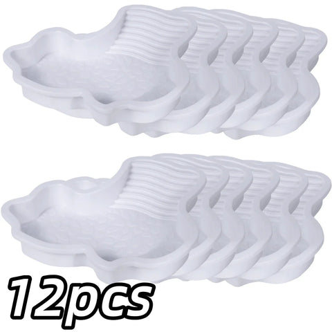 Deluxe Turtles Bathing Pool Water Bowl - Slip-Proof Habitat with Steps for Reptiles to Relax and Soak (35X28.5 cm)
